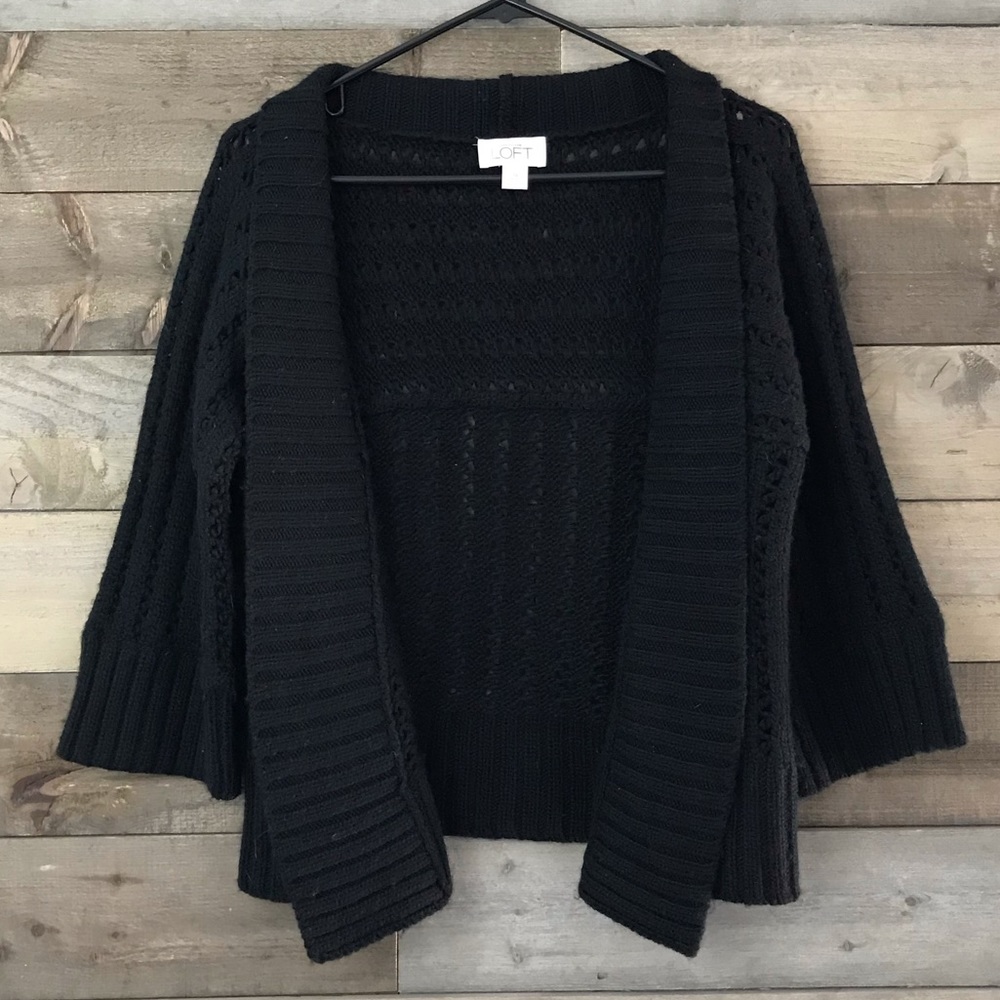 LOFT Black Cardigan
